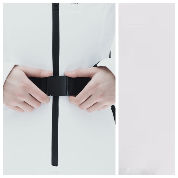 NWT. Zara White Windproof and Waterproof Recco® Technology Jumpsuit. Size S, M. - Picture 6 of 16